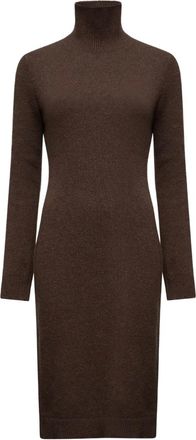 Maison Margiela Abito a coste a collo alto - Marrone