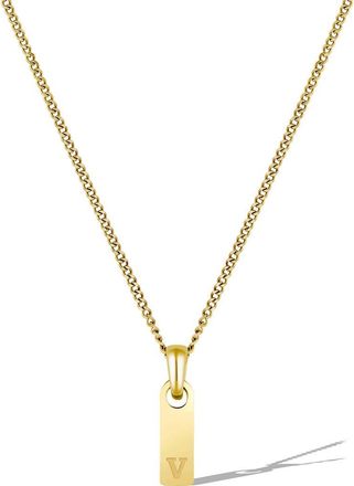 Vincero Mens Initial Pendant Necklace in Gold - V at Nordstrom