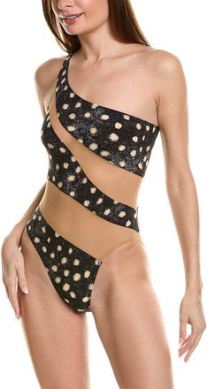 Norma Kamali Snake Mesh One-Piece