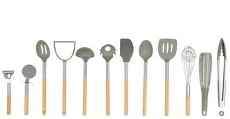 Fifty Five South 12-teiliges Kochutensilien Set Beechwood