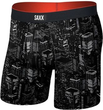 Saxx Multi-Sport Mesh Boxer Brief Fly Kunstfaserunterw&auml;sche f&uuml;r Herren | schwarz