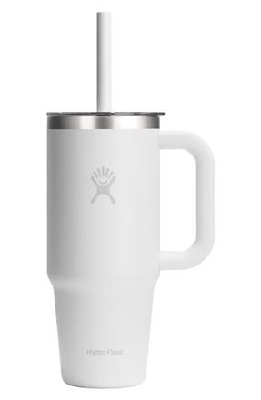 Hydro Flask 24-Ounce Clear Lid Travel Tumbler in White at Nordstrom