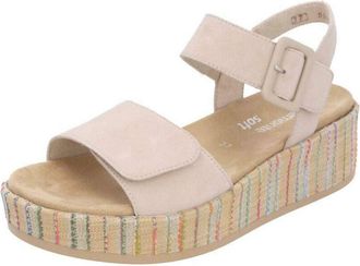Remonte Womens Platform Sandal In Beige Multi