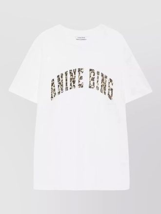 Anine Bing leopard print cotton t-shirt