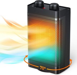 OEM Calefactor De Bajo Consumo, 1500 W, 3 Modos De Calefacci&oacute;n, Resistencia Cer&aacute;mica El&eacute;ctrica, Oscilaci&oacute;n De 70&deg;, Protecci&oacute;n Contra Sobrecalentamiento Y 