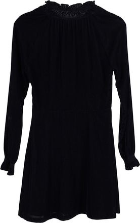 Maje Rilea Velvet Mini Dress in Navy Blue Polyester