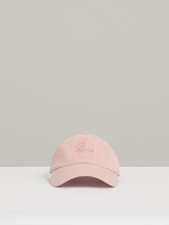 Reiss Washed Pink Cotton Logo-embroidered Baseball Cap