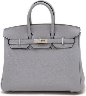 Herm&egrave;s Herm&egrave;s Grey/Gold Hardware Birkin 25