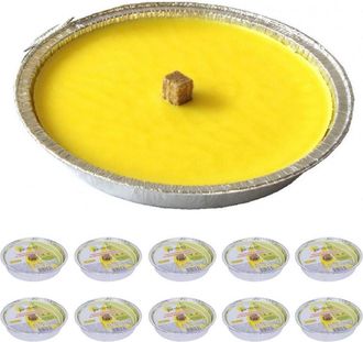 Trade Shop Trade Shop - Set 10 Velas Citronela Antimosquitos En Florero Aluminio Antorcha 11cm