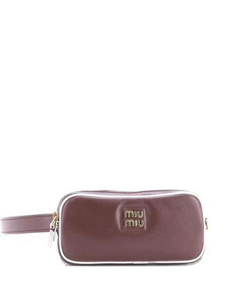 Miu Miu Softy Leather Small belt bag - Brown