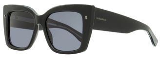 Dsquared2 D20017S Bold Rectangular Cat-Eye Sunglasses - Black