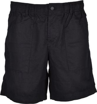 Calvin Klein Jeans Linnen Blend Relaxed Denim Bermuda Shorts - Heren - Korte broeken - Zwart - Maat: W29 Linnen