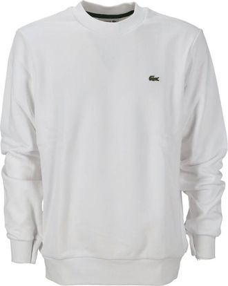 Lacoste Felpa Classic Fit in Nero - - Sweatshirts & Hoodies - Uomo - Bianco - XL