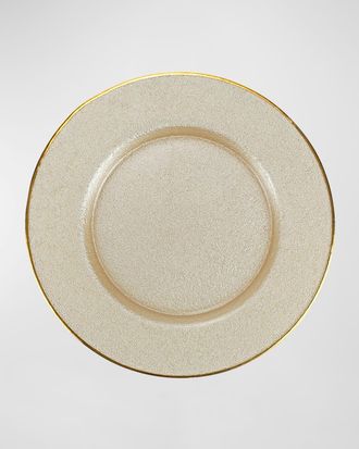 Vietri Metallic Pearly Dinner Plate