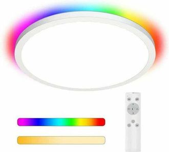 OEM L&aacute;mpara De Techo Led Regulable De 24 W Y 2200 Lm, Redonda, Con Control Remoto, Temperatura De Color Y Brillo Ajustables, 420 &times; 25 Mm