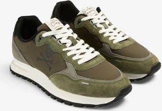 Scalpers Suede Skull Contrast Sneakers in Khaki at Nordstrom, Size 44