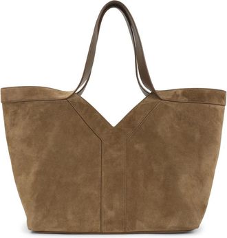 Saint Laurent Small Y Tote - Dames - Shoppers - Bruin - ONE Size - Leer - Tassen
