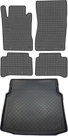 OEM Mercedes Cls I W219 Coup&eacute; De Junio De 2004 A Octubre De 2010. Juego - Alfombrillas De Goma Para Coche + Alfombrilla Para Maletero