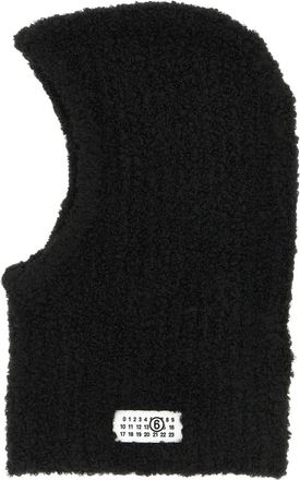 Maison Margiela Accessoires, Dames, Zwart, S, Wol, Wolmix Balaclava