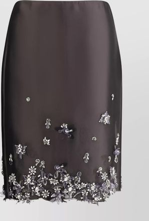 Prada crystal embellished midi skirt