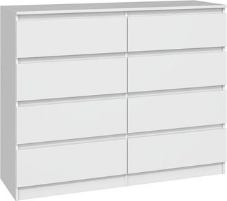 Hucoco Mil&aacute;n C&oacute;moda Contempor&aacute;nea Para Dormitorio/sal&oacute;n/oficina 40x120x97 8 Cajones Deslizantes Unidad De Almacenamiento Armario