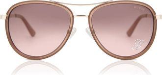 Guess GF6052 28U Mens Sunglasses Gold Size 57