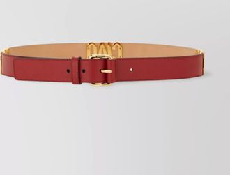 Moschino leather hello belt