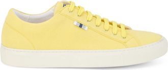 Fedeli Lichtgele sneakers voor een casual look - Heren - Veterschoenen - Geel - 42 EU - Katoen - Schoenen