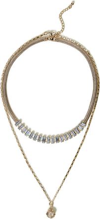 Twin-Set crystal-embellished necklace - Gold