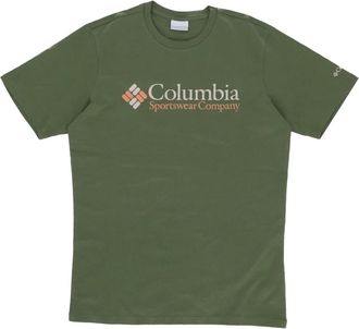 Columbia Valley Graphic Tee Pesto Heren T-shirt - Heren - T-shirts - Groen - L - Katoen - Tops