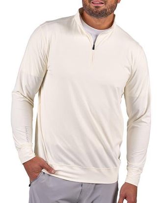 Black Clover Members Only Quarter-Zip in Vanilla Stone at Nordstrom, Size Xx-Large