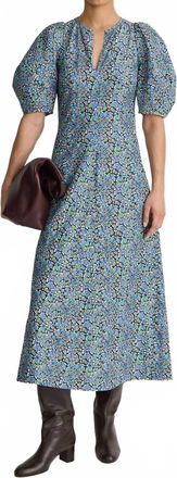 Apiece Apart Sculpted Sabina Maxi Dress In Cloud Cottage Floral