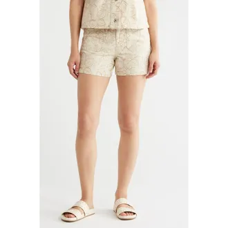 Sanctuary Supernova Embroidered Shorts in New Natural White at Nordstrom Rack, Size 28