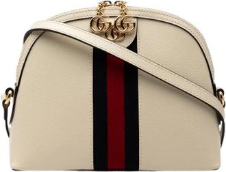Gucci Pre-owned Cross Body Bags, female, Beige, Size: ONE SIZE Pre-owned Leather Cross Body Bag