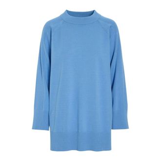 Bitte Kai Rand Truien & Vesten, Dames, Blauw, M, Ronde hals gebreid