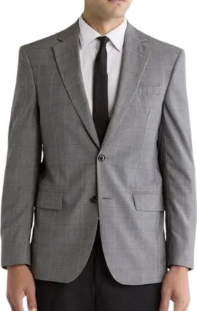 Ted Baker Jarrow Plaid Wool Sport Coat Grey Regular