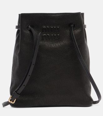 Miu Miu Borsa a tracolla in pelle con logo