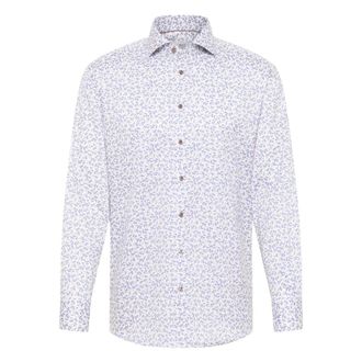 Eterna lange mouw overhemden blauw - Heren - Casual Overhemden - Veelkleurig - 5XL - Overhemden