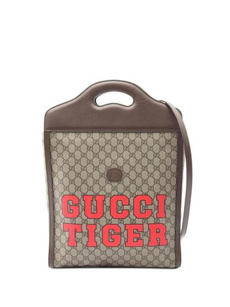 Gucci 2010 leather tote bag - Neutrals