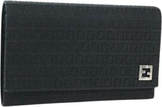 Fendi Pre-owned Wallets, female, Black, Size: ONE SIZE Pre-owned Trifold Wallet