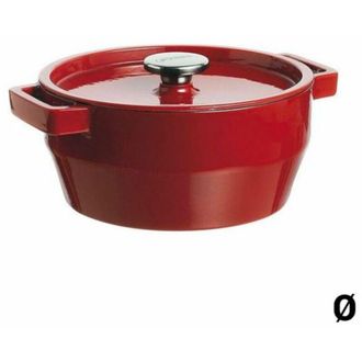 Pyrex Cazuela Pyrex Slow Cook Ovalada Roja 5,8 L 33 Cm