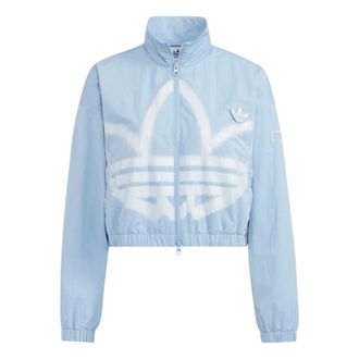 adidas (WMNS) adidas Adicolor Track Jacket Asia Sizing Blue HS1939