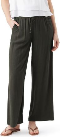 Ripe Wide Leg Tencel Pant in Olive at Nordstrom, Size X-Small 29 Au