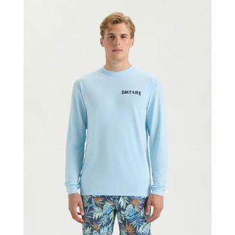 Salt Life Weekend Forecast SLX Performance Long Sleeve Shirt in Glacial Blue Heather at Nordstrom, Size Xx-Large