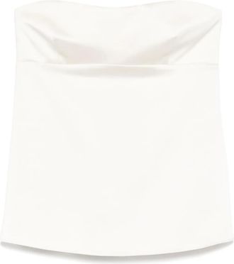 Patrizia Pepe Satijnen top - Beige