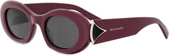 Bulgari Accessoires, Dames, Rood, ONE Size, Divas Dream Zonnebril