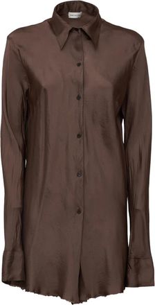 Dries Van Noten Dames, Blouses & Shirts, Bruin, Maat: XS