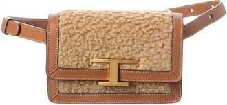 Tod's TodS Leather & Wool Belt Bag