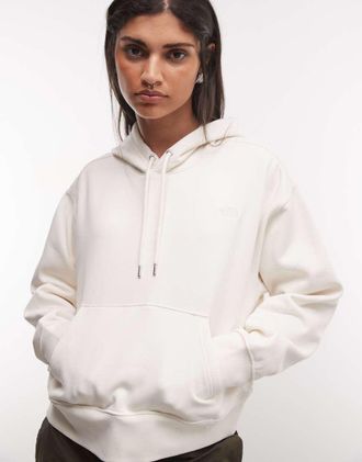 The North Face Tnf felpa con cappuccio oversize squadrata Essential Simple Dome in white dune/white dune-Bianco