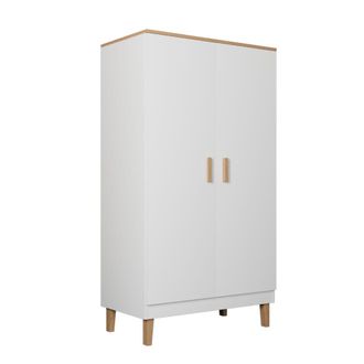 Petits Meubles Armario 2 puertas paneles blanco
